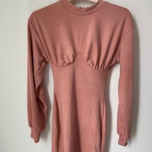 Corset Sweatshirt Dress